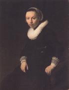 Rembrandt, Portrait of a young woman seated (mk33)
